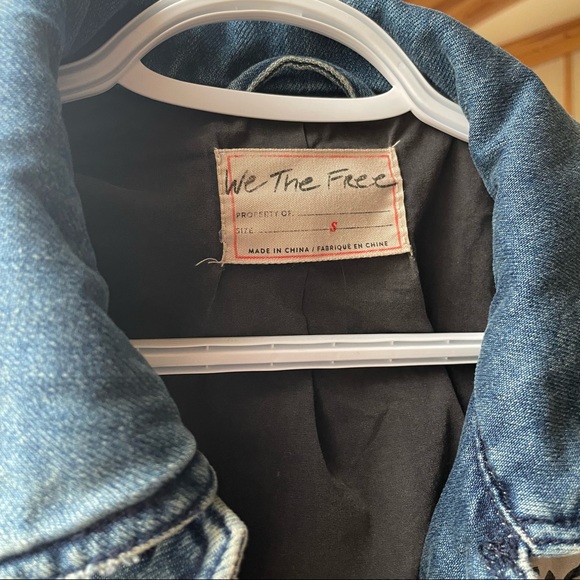 Beautiful Free People Quilted Denim Coat - Picture 2 of 7